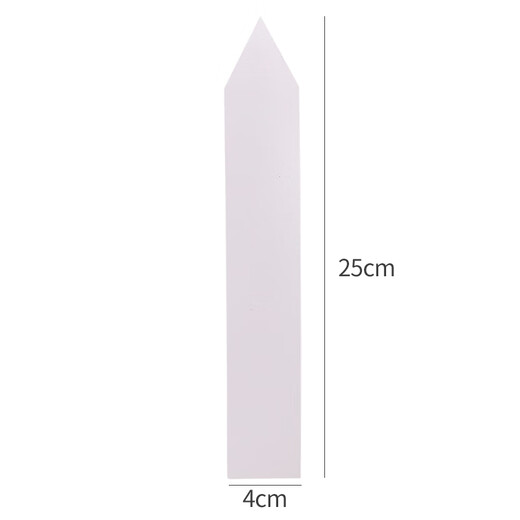 Benxinnong garden succulent plant plastic ground sign one-line label flower succulent gardening ground sign 25x4 (white) 100 sheets