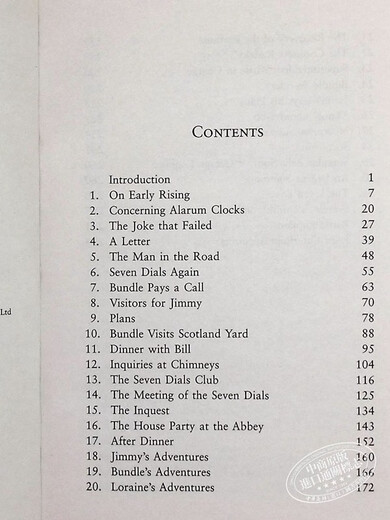 阿加莎系列 七钟面之谜 英文原版 The Seven Dials Mystery Agatha Christie