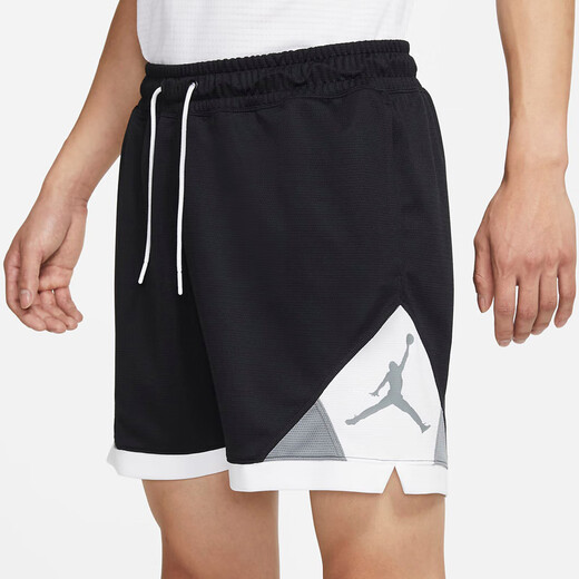 耐克（Nike）短裤男裤夏季新款JORDAN篮球训练运动裤健身透气休闲五分裤子 DX9717-045黑色  2XL