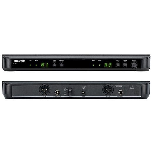 SHURE Shure BLX188 Wireless One to Two Lavalier Microphone Stage Performance Live Conference Speech School Teaching Chest Microphone BLX188/TL47 (Omnidirectional)