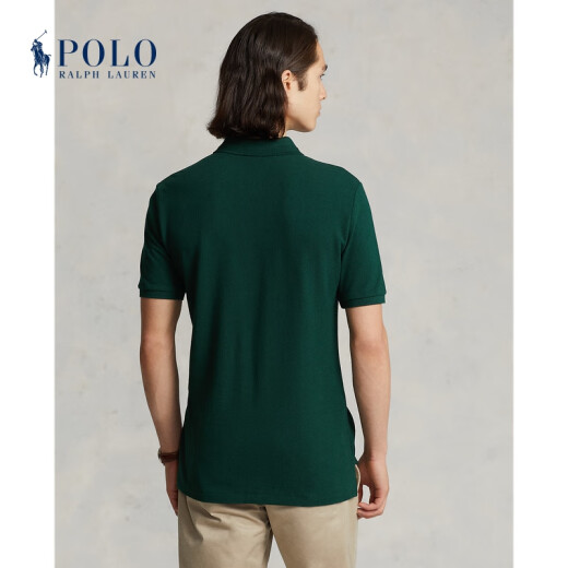 Polo Ralph Lauren 拉夫劳伦男装 经典款定制修身版型网眼Polo衫RL12200 300-绿色 M
