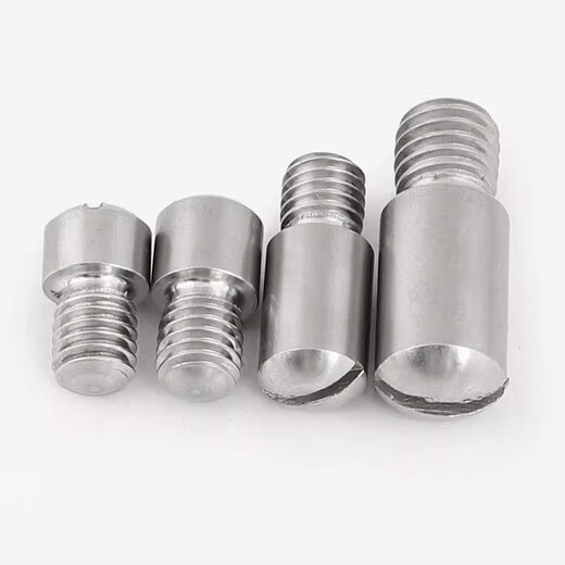 Icenn 304 stainless steel single-width cylindrical pin grooved positioning pin pin GB831 headless step screw 4*6*M3*4[4 pieces]