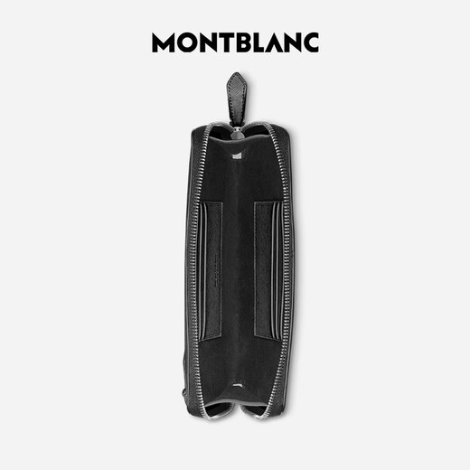 万宝龙MONTBLANC匠心系列皮革黑色手机包130749【礼物】