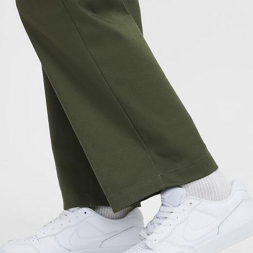 耐克（NIKE） YY胜道体育 青少年长裤梭织长裤女童休闲百搭直筒裤运动裤 FN9215-325 S