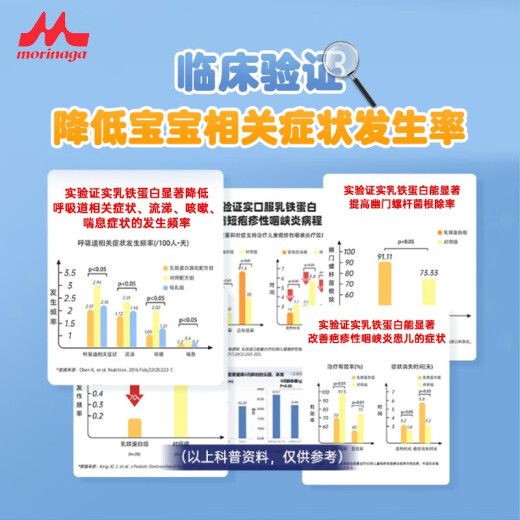 森永乳铁蛋白儿童增强免疫力成人牛初乳免疫球蛋白婴幼儿肠胃调理进口 强化免疫力 宝宝少感冒