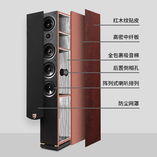 丹麦之笙（DMSEINC） JY-550家庭影院音响 5.1声道无源落地式客厅音响 家用环绕音响 家庭ktv组合低音炮带功放 套餐三：5.1声道+999功放【专业版】店家推荐