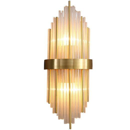
XMSJmnuhg light luxury crystal wall light living room background wall aisle stairs light modern bedroom bedside lamp atmospheric lamp L B9928-2