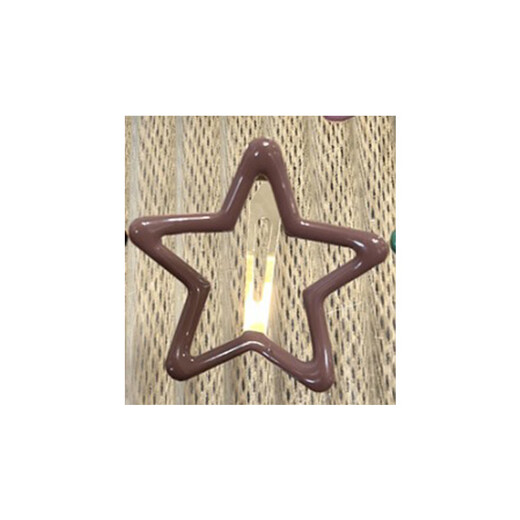 BARY REEF large star hair clip, broken hair clip, star five-pointed star color bb clip, broken hair clip, bangs clip, simple side clip, five-pointed star mixed color (pack of five)