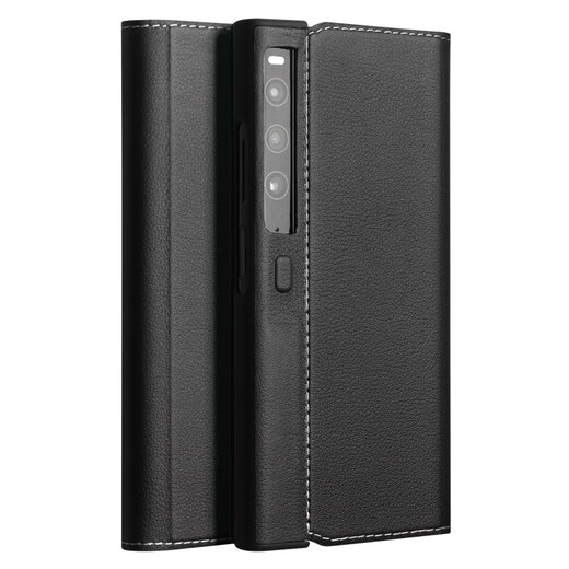 
Qieli Suitable for Huawei Matexs2 mobile phone case mate XS2 folding screen collector's version genuine leather flip cover protective case full-pack anti-fall magnetic genuine leather business leather case magnetic bracket leather case Mate Xs2 [black] Napa cowhide