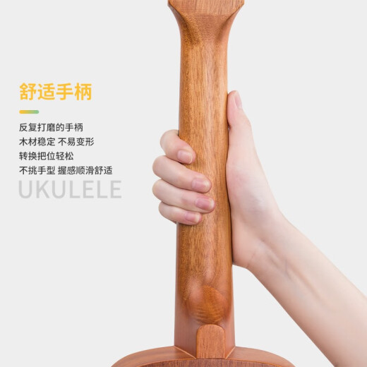 雅萨特奥23英寸尤克里里初学者学生成人男女乌克丽丽儿童入门四弦小吉他 23英寸水墨黑+礼包