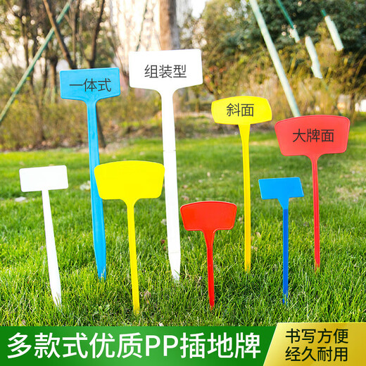 Yong Huan Noodle Gardening Ground Sign Writing Plant Label Experimental Plug Ground Sign Succulent Label Signage Ground Plug Sign 100 Small Noodles 20cm Red