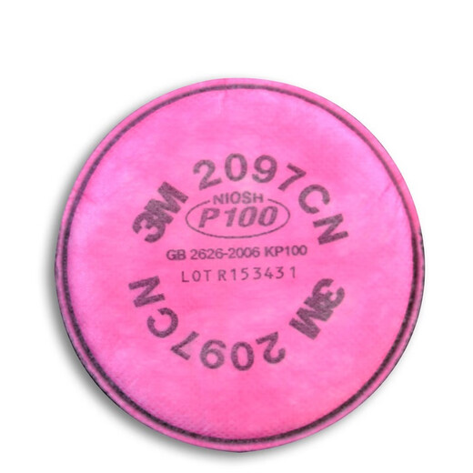 3M 2097CN 防尘滤棉P100 可配6200 7502 6800使用   2片装/包