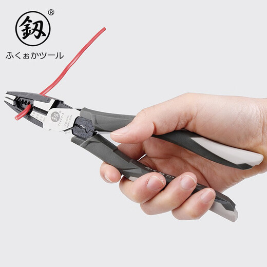 Fukuoka Tools multi-functional vise labor-saving wire pliers hard-edged wire stripping pliers crimping shearing tool 8 inches