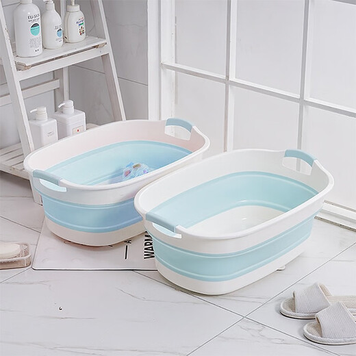 Dipur Foldable Pet Dog Bath Basin Cat Bathing Artifact Bath Special Tool Bath Basin Bathtub* Foldable (with drain outlet - suitable for 20 Jin Jin equal to 0.5 kg) *