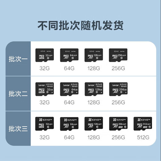 萤石（EZVIZ）存储卡 Micro SD内存卡 兼容多设备 读速Class10 TF卡 视频监控摄像头专用储存卡 64GB
