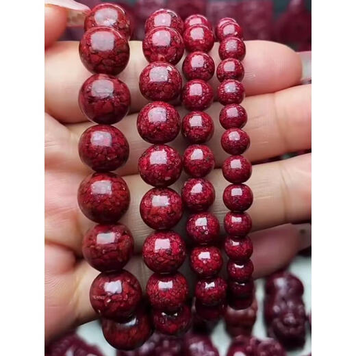 OIDSG cinnabar natural ore cinnabar raw stone loose bead cinnabar powder cinnabar raw ore cinnabar raw stone real cinnabar sand content about 9720 mm 13 Lao Fengxiang same style