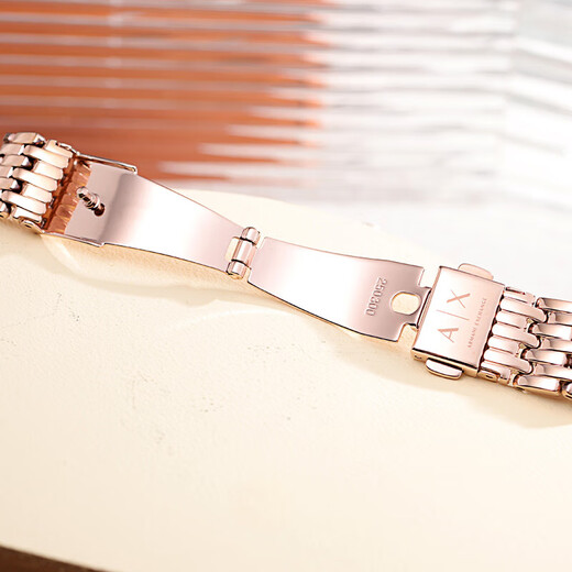 Armani EXCHANGE watch women's baby's breath diamond steel strap quartz European and American watch birthday and New Year gift for girls AX5901