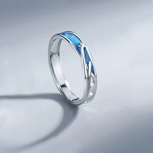 Core luxury star and sea ring, male trendy couple, men's single ring, temperament, female internet celebrity personality, student adjustable index finger ring