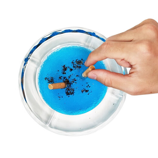 Old Hutong bottled smoke-killing sand ashtray purifier, smoke-killing ointment artifact, ash sand mud cleaner, air freshener purifier, cleaning tablets, smoke removal, smoke removal, smoke removal powder, purification and deodorization, blue 1 bottle