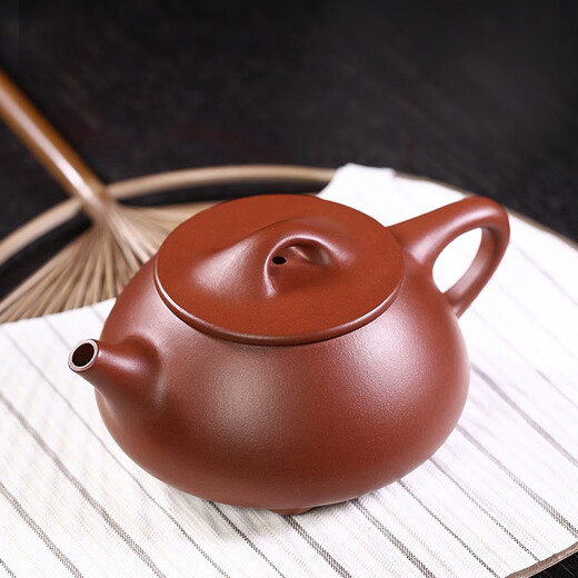 Hidden Pot World Government Subsidy Yixing Famous Purple Clay Teapot Purely Handmade Teapot Purple Clay Tea Set Bottom Slot Clear Stone Ladle Teapot