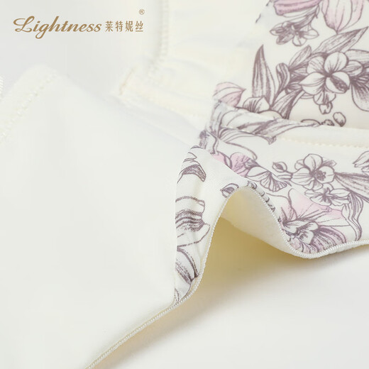 Leichtigkeit bestickter Spitze Speicher Ringfunktion Einstellungsformular für Frauen E1048 Off-White Print 80F