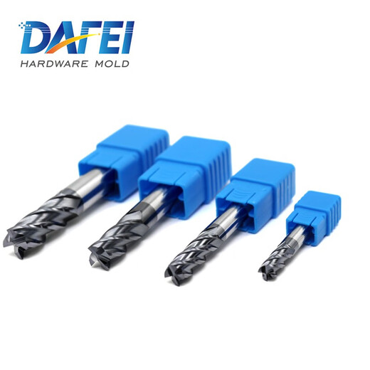DAFEI50 degree 4-edge tungsten steel flat knife alloy knife CNC coated tungsten steel milling cutter gong cutter end mill 5.0*6*13*50