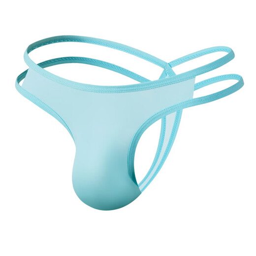 Zi Jiafu Basse taille douce Soft Silky Men's Sexy String for Men Men's Sex Unwear Blue Royal XL