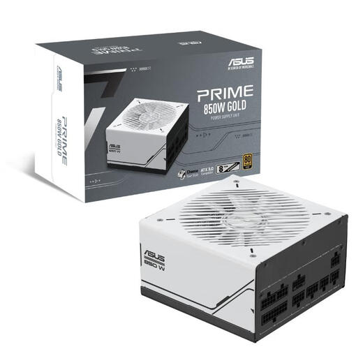 华硕PRIME 850W 金牌全模组电源 原生ATX3.0/支持50系显卡/PCIe5.0/一机双色/8年质保/80PLUS金牌认证