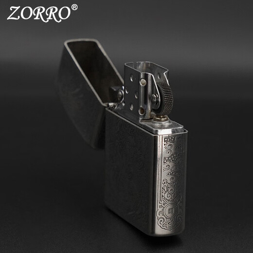 佐罗ZORRO佐罗防风煤油打火机男士白铜貔貅五面精雕创意送男友礼物潮 五面白铜貔貅Z902升级官字标内胆