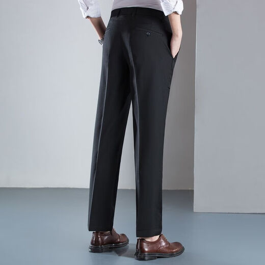 Romon casual pants for men four seasons, no iron and wrinkle-resistant business suit pants for men, comfortable straight-leg breathable men's trousers LM71J201