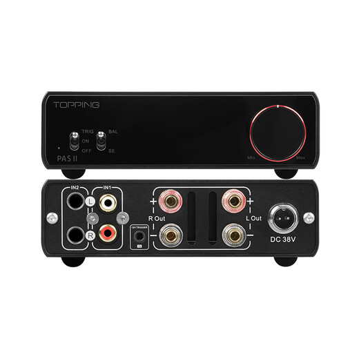 TOPPING拓品PA5 II&PA5 II Plus功放HIFI发烧大功率全平衡D类功率放大器 PA5 II黑色