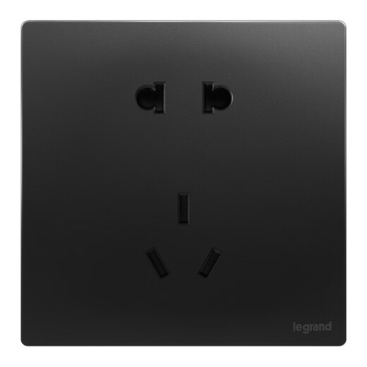 
LeGRAND Electrical and Electrical Materials Weilai Series Midnight Black Household Type 86 Concealed Power Socket Five-hole Two-Three Socket