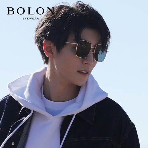 Tyrannosaurus (BOLON) glasses minimalist Wang Junkai same style atmospheric square frame men and women sunglasses sunglasses BL7152C60