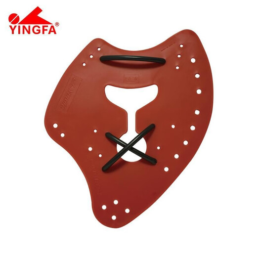 英发（YINGFA）游泳手蹼斧式划水掌自由泳划臂训练成人儿童专业学游水装备 红色 S码(建议青少年使用)