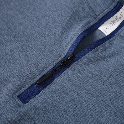艾启森羽毛球服套装男长袖长裤秋冬季速干网球服乒乓球服训练衣服运动衣 9793-灰兰色长袖（单上衣） L