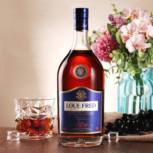 Louis Fred French Importé Vin étranger Napoléon VSOP Brandy 700ml Banquet Business Party (Boîte-cadeau) Pack Single Pack 700ml 1 Bouteille