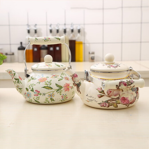 Oulijia enamel kettle cold kettle boiling kettle hot water kettle coffee pot Chinese medicine pot induction cooker Ming aroma 2.3L