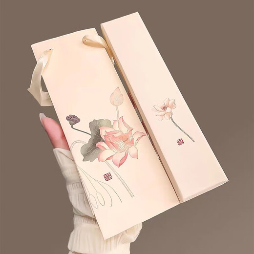 Mengkeduo hairpin antique jewelry gift box empty box handbag hairpin hairpin hair accessories packaging box necklace jewelry gift box lotus box*1+handbag*1