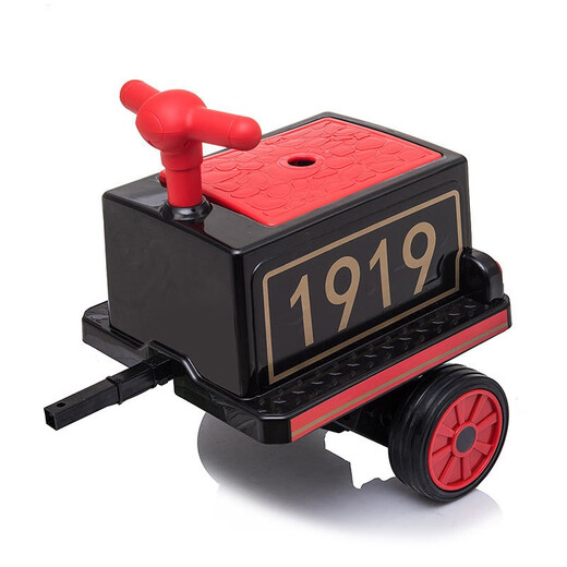 Hand in hand small train children's electric car four-wheel male and female baby stroller children can sit adults and children toy car red and black four-wheel drive + dual battery parent-child car/remote control