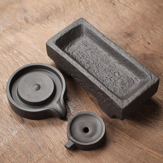 Yuxuan creative purple clay tea pet backflow incense burner ornaments time to run handmade high-quality fortune tea table tea play detachable time to run backflow incense burner - flat