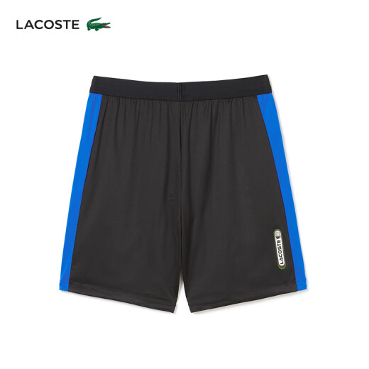 Lacoste French Crocodile Medvedev Series cómodos pantalones cortos de deportes de moda para hombres GH1098 MIV/Negro/Azul 3/170