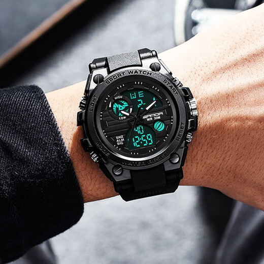 [Cadeau incontournable pour le début de la saison scolaire] Raelli Electronic Watches for Men Students, Fashion and Fashion Teenagers Outdoor Sports Multifinectional Sports Lumineux Affiche électronique Electronic pour les élèves du secondaire, Cadeaux d'anniversaire des étudiants pour 739. Black and Bleu