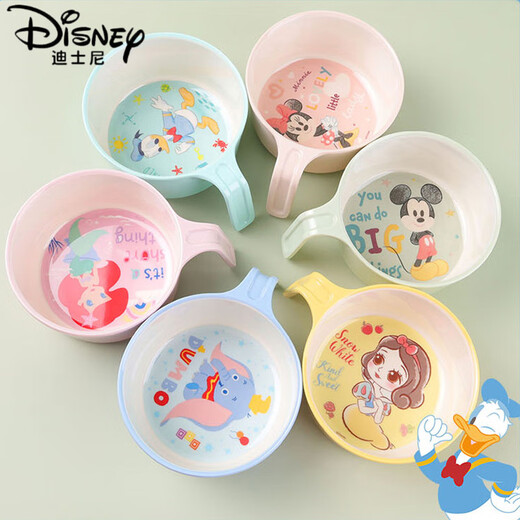 Disney Children’s Bowl Anti-Scenening Food Grade Table Set für die spezielle Single-Griffe-Babyphalt-Babyphalt-Supplement-Schüssel Mickey Single Griff Bowl