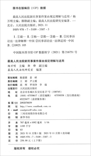 Understanding and Application of the Supreme People’s Court’s New Civil Case Provisions on Causes of Action