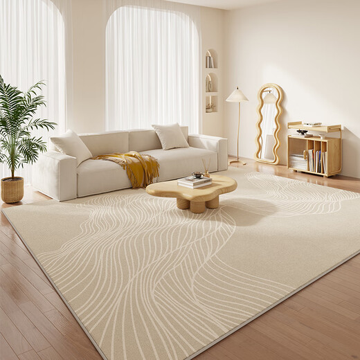 
Lei'ao leerout carpet living room light luxury high-end cream style free washable sofa blanket 2025 new bedroom home use minimalist 15902 200cm*140cm 1 piece