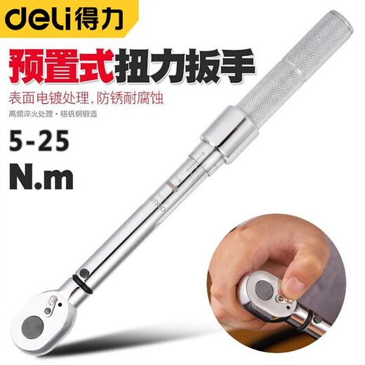 Deli heavy-duty preset torque wrench set torque torque wrench multi-function spark plug torque ratchet wrench 750-2000N.mDL-YN-7502000