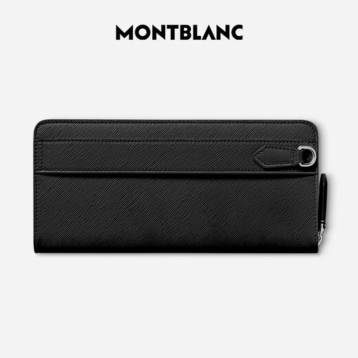 万宝龙MONTBLANC匠心系列皮革黑色手机包130749【礼物】