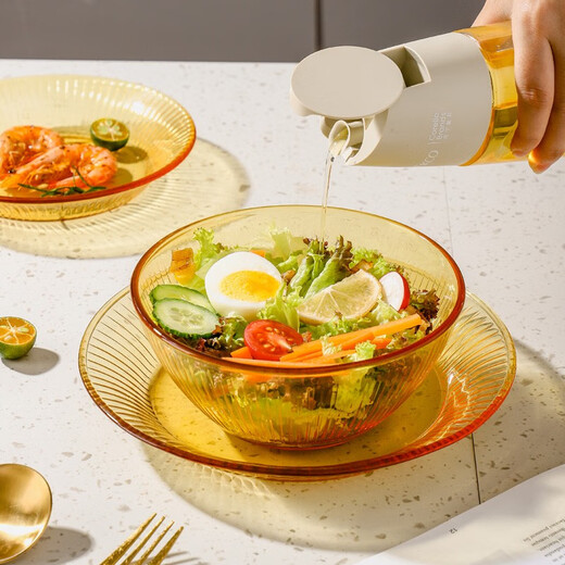 Corning amber glass tableware dishware set household high-end tableware set Corning Crystal Noodle Bowl 1 piece