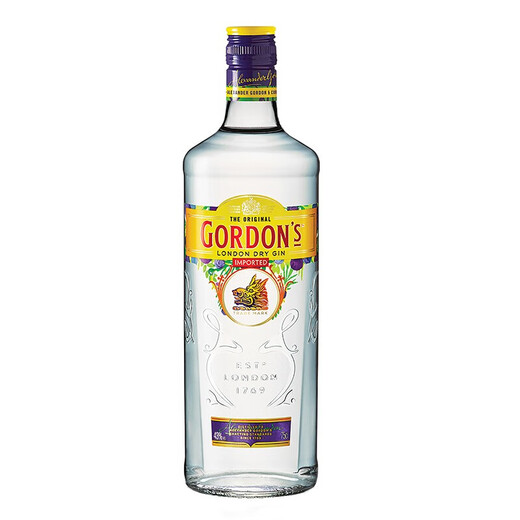 哥顿金酒哥顿蒸馏酒干味特选 琴酒 杜松子酒 英国伦敦进口洋酒700ml 700mL 1瓶 单瓶