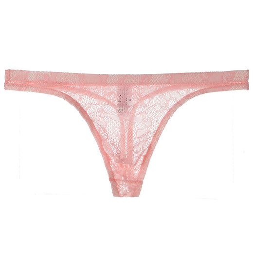 Long Night Men's Lace Transparent T-Pants Thin Sexy Grateful Protruding Underwear Sexy Temptation T-Pants Mesh Breathable Young Men Red XL